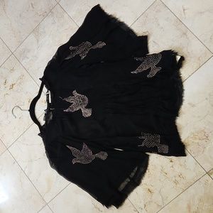 Floreat Black Blouse